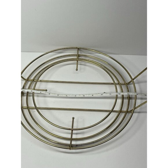 Vintage Brass Punch Bowl Caddy Mid Century Modern - Picture 9 of 14